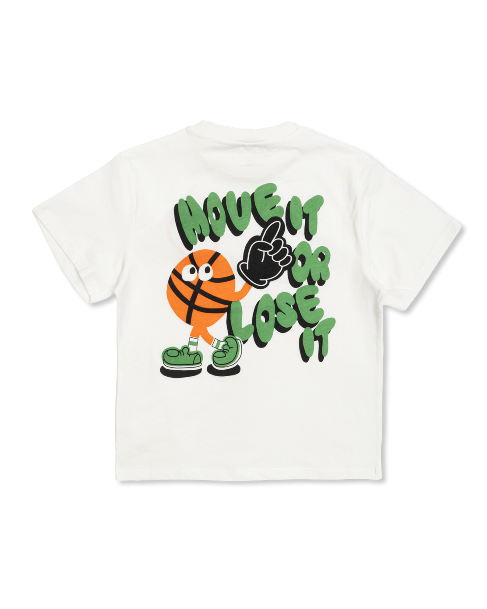 Back Print T-Shirt With Patch