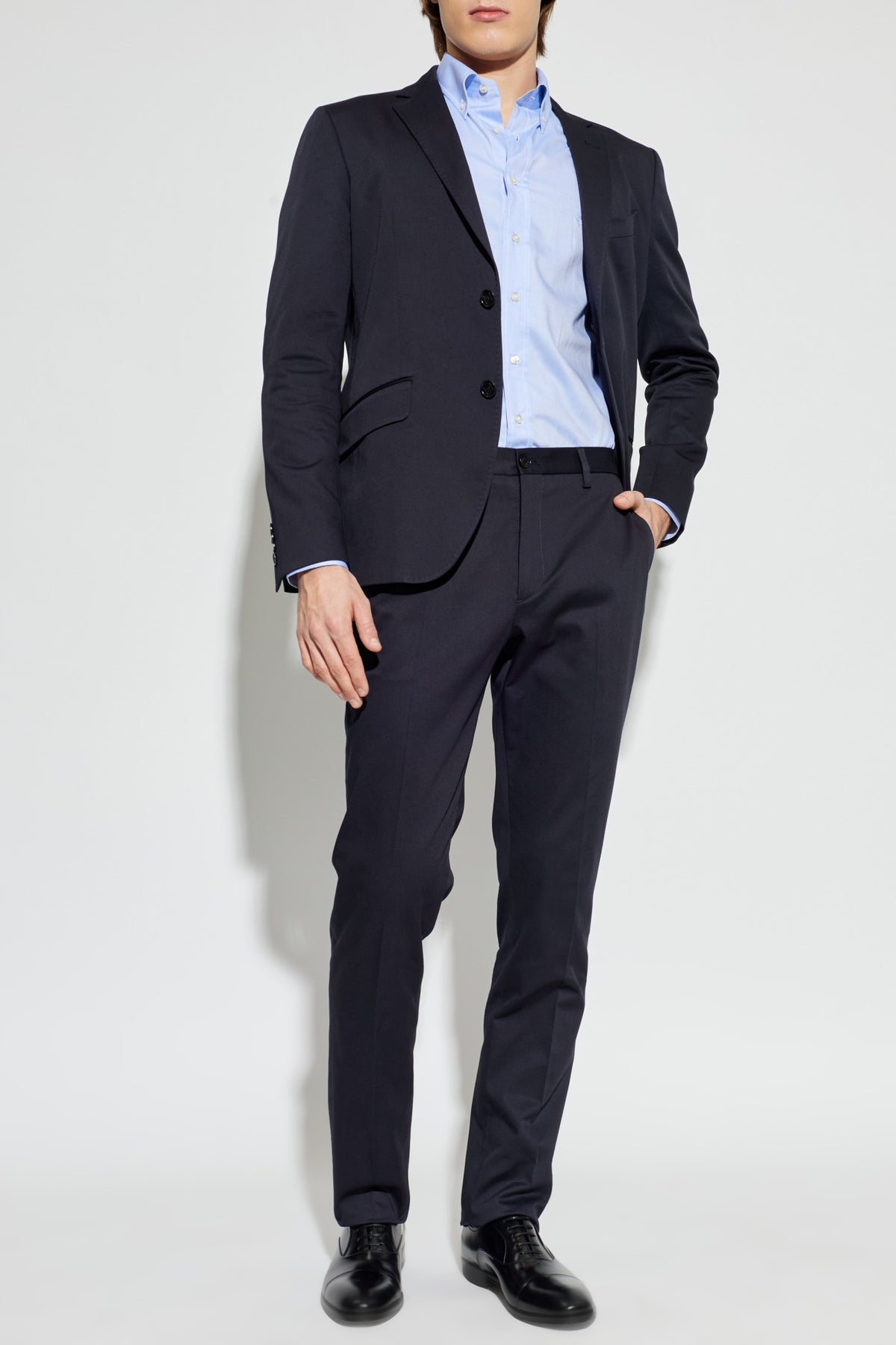 Navy Blue Pants With Logo