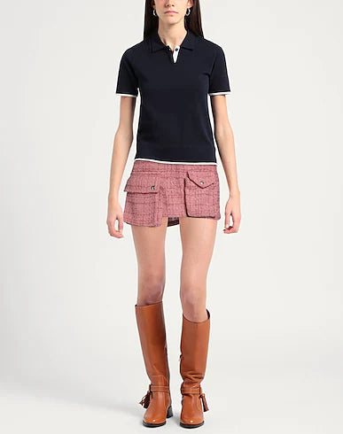 Pink Bouclé Skirt