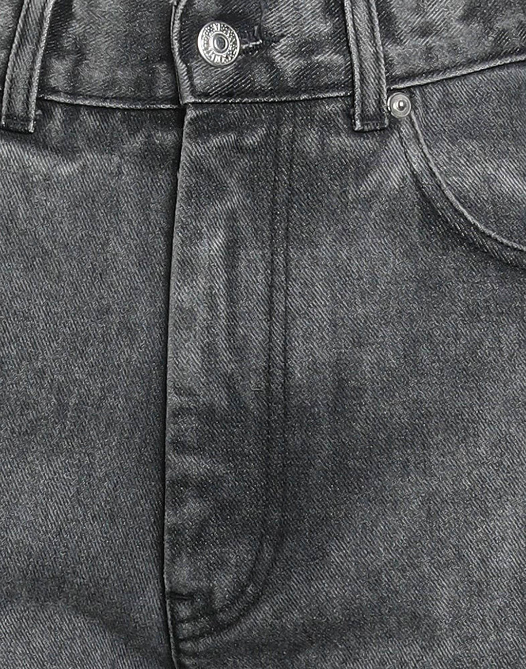 Rhinestones Logo Grey Jeans