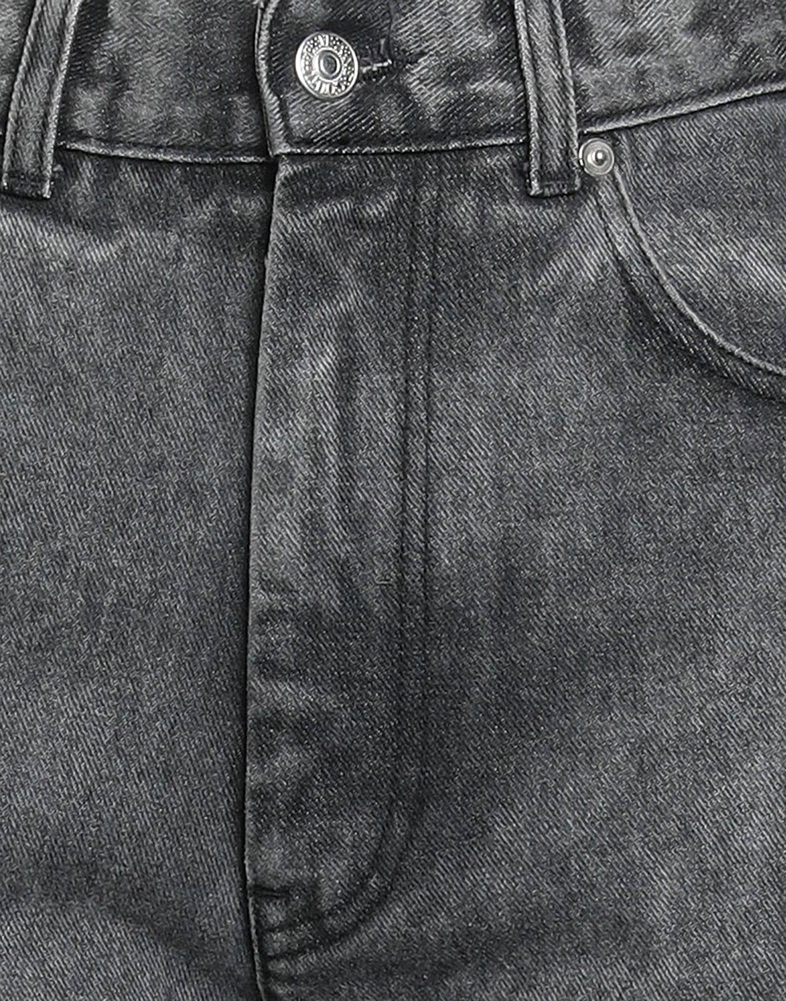 Rhinestones Logo Grey Jeans