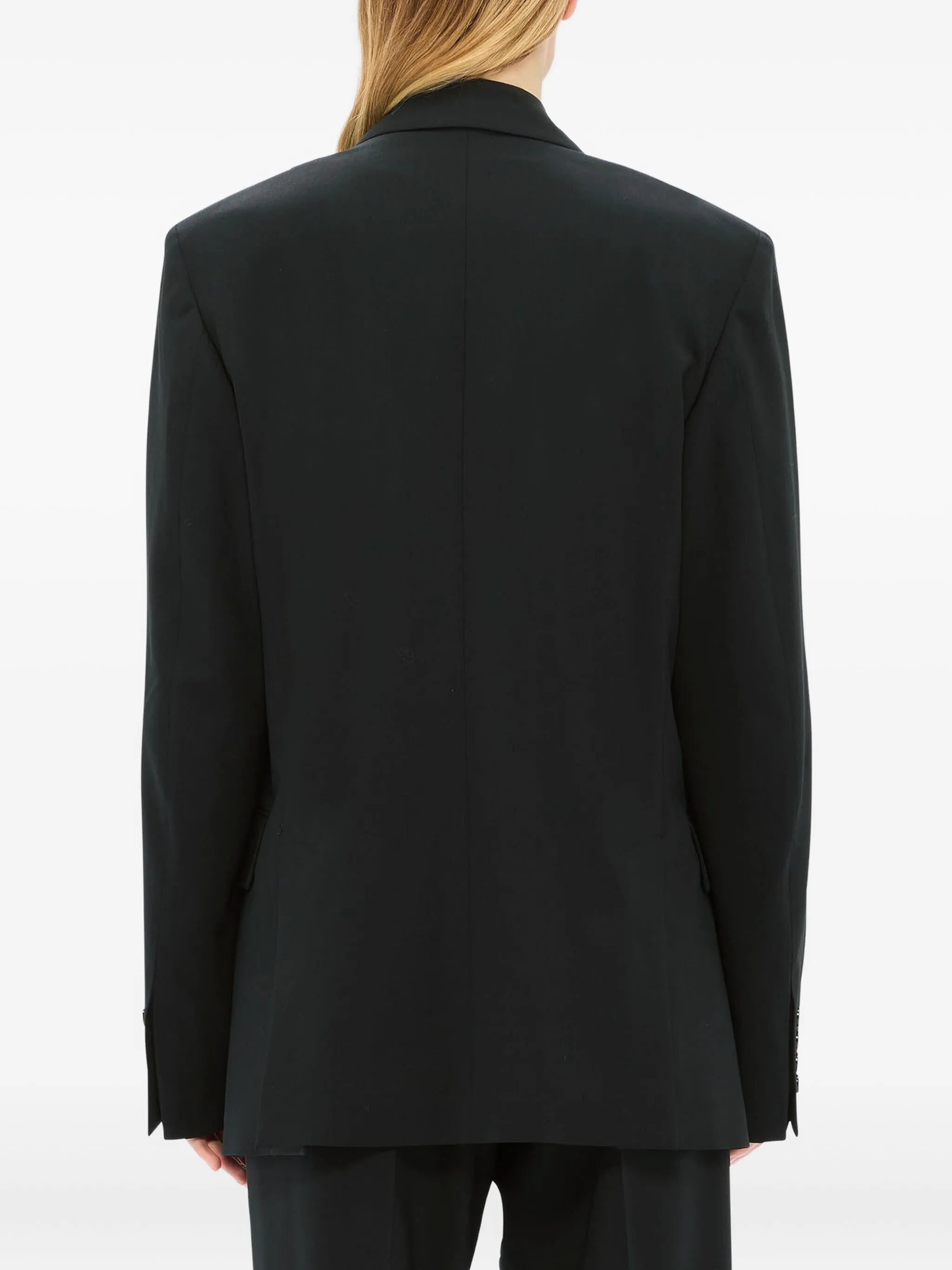 Rabbit-Print Single Breasted Blazer