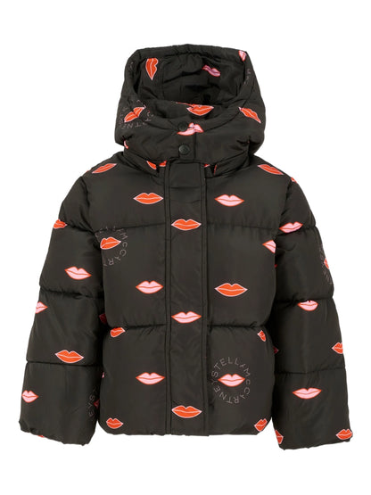 Logo Lips Puffer Jacket