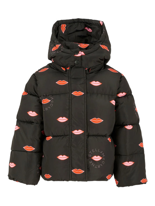 Logo Lips Puffer Jacket