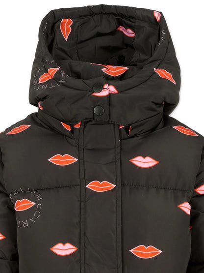 Logo Lips Puffer Jacket