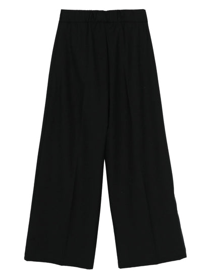 Pleated Elastic-Waist Trousers