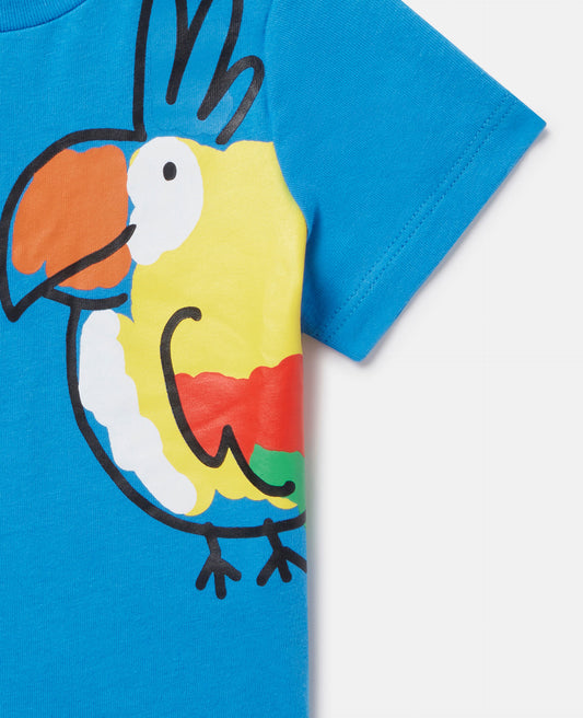 Double Baby Parrot Print T-Shirt