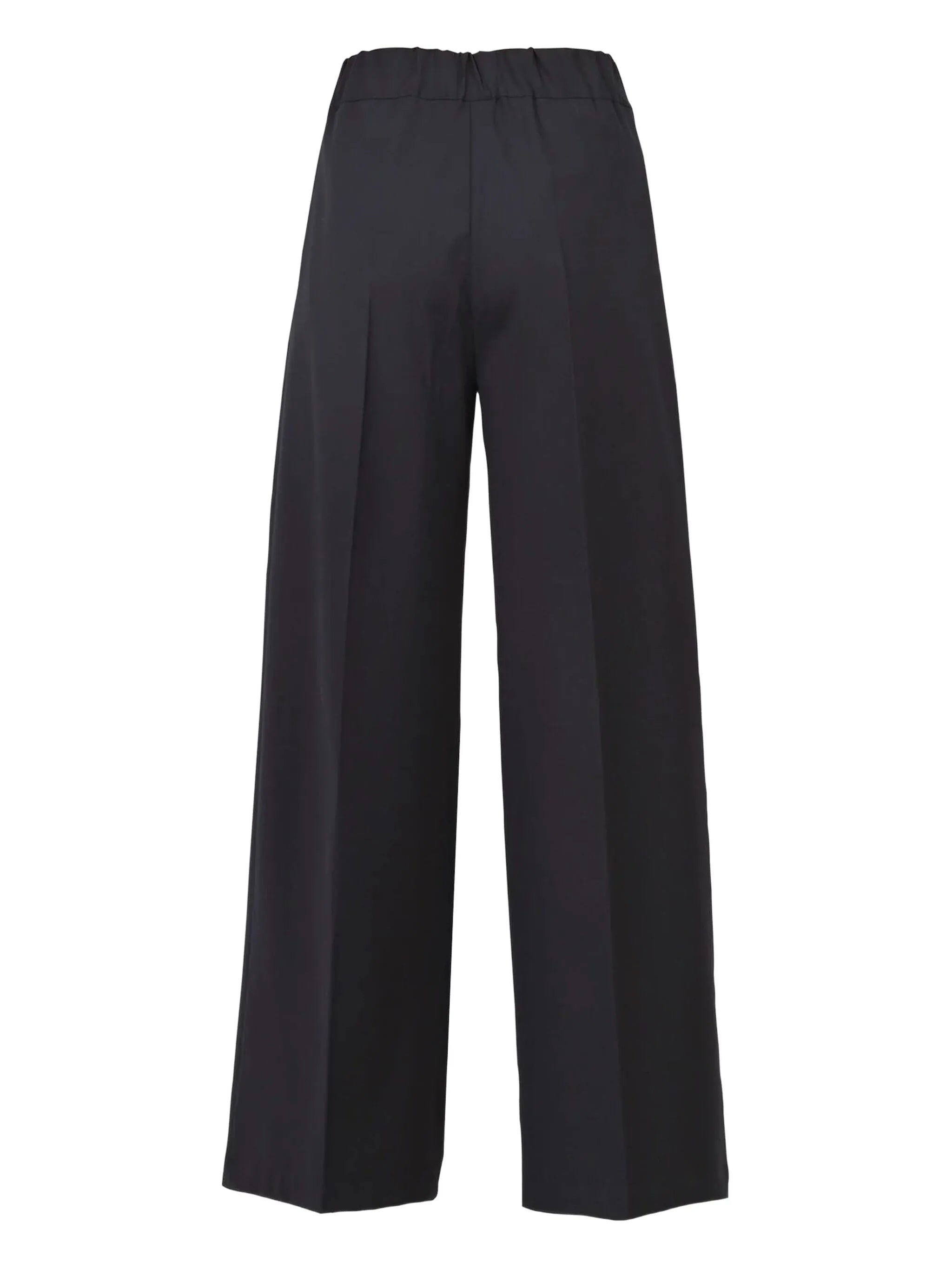 Pleated Elastic-Waist Trousers