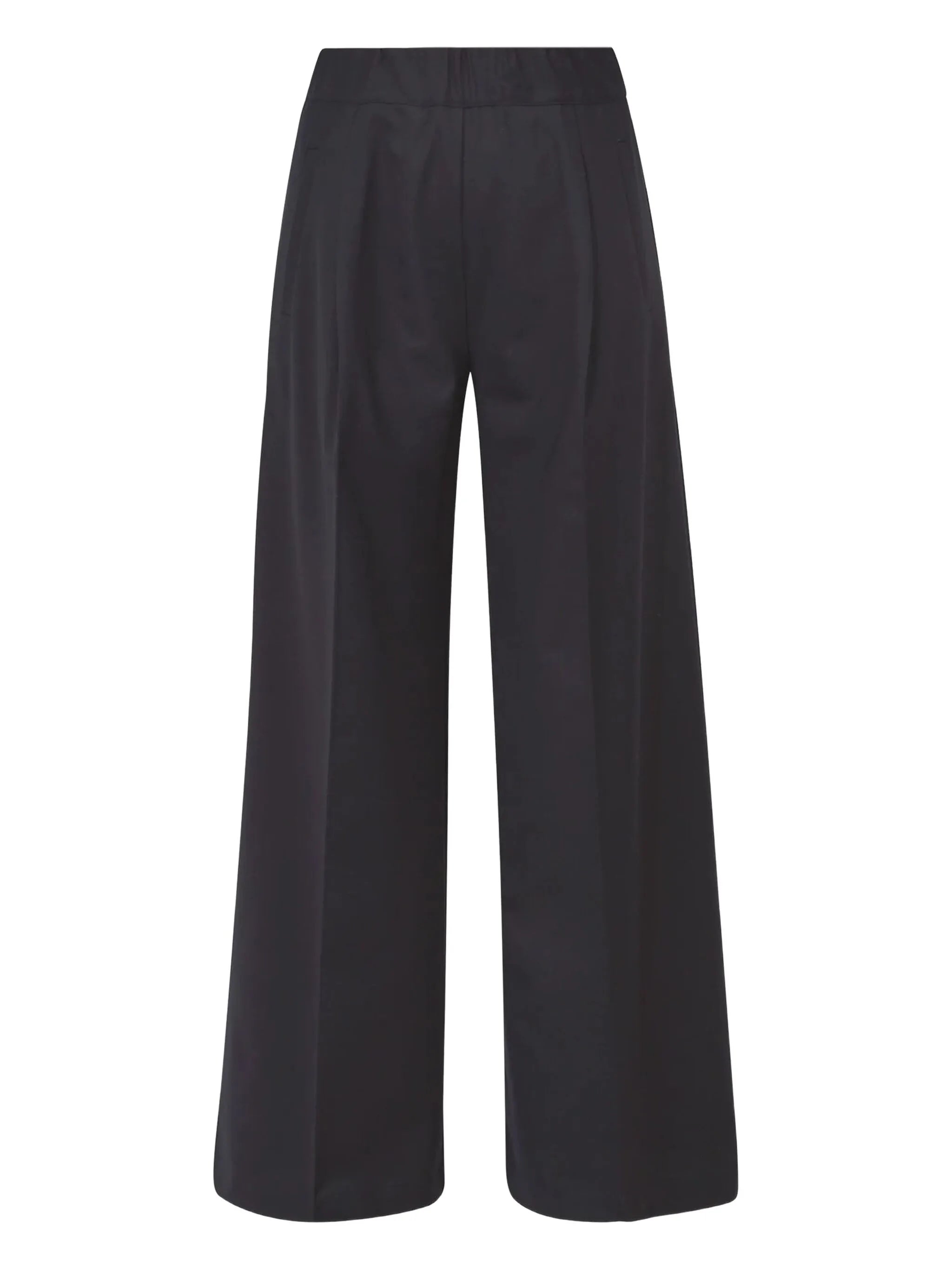 Pleated Elastic-Waist Trousers