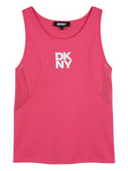 Logo-Print Racerback Tank Top