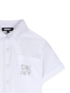 Asymmetric Logo-Embellished Shirt Dress