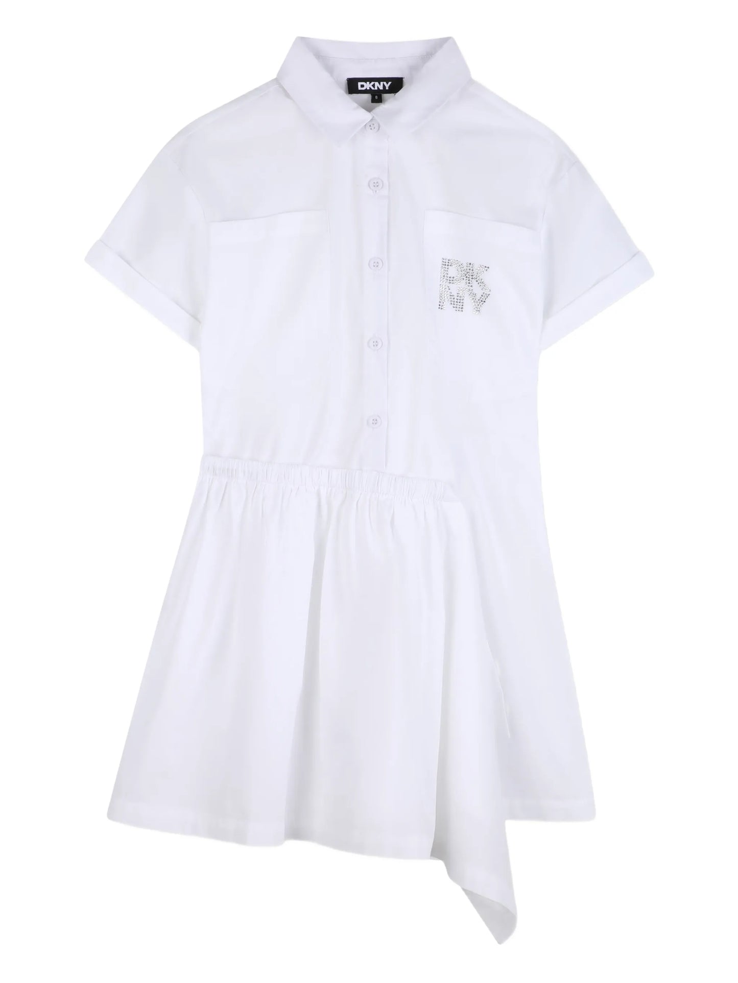 Asymmetric Logo-Embellished Shirt Dress