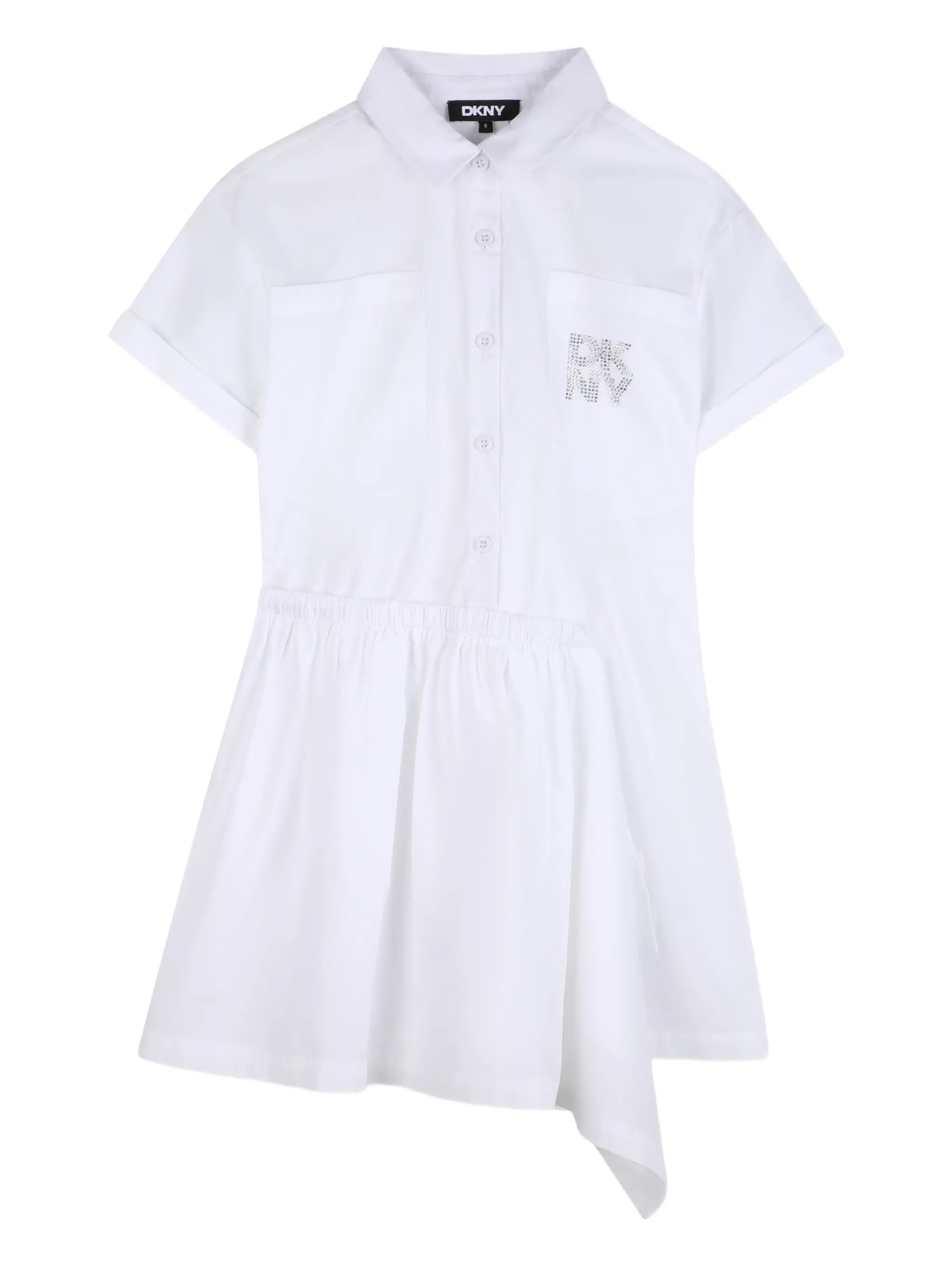 Asymmetric Logo-Embellished Shirt Dress