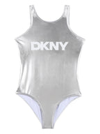 Logo Silver Swimsuit