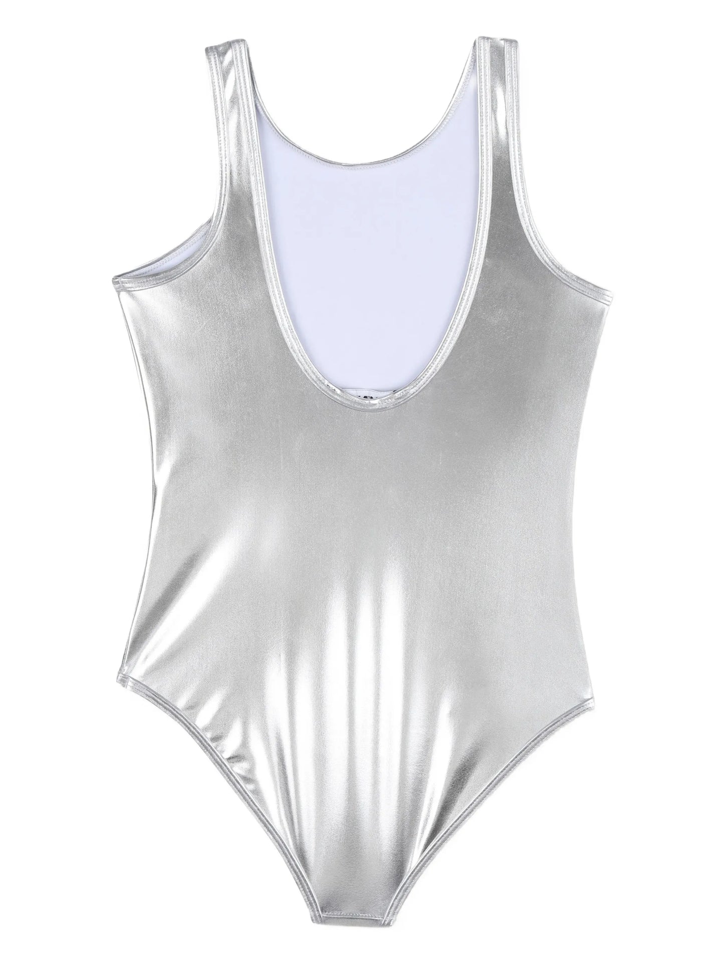 Logo Silver Swimsuit