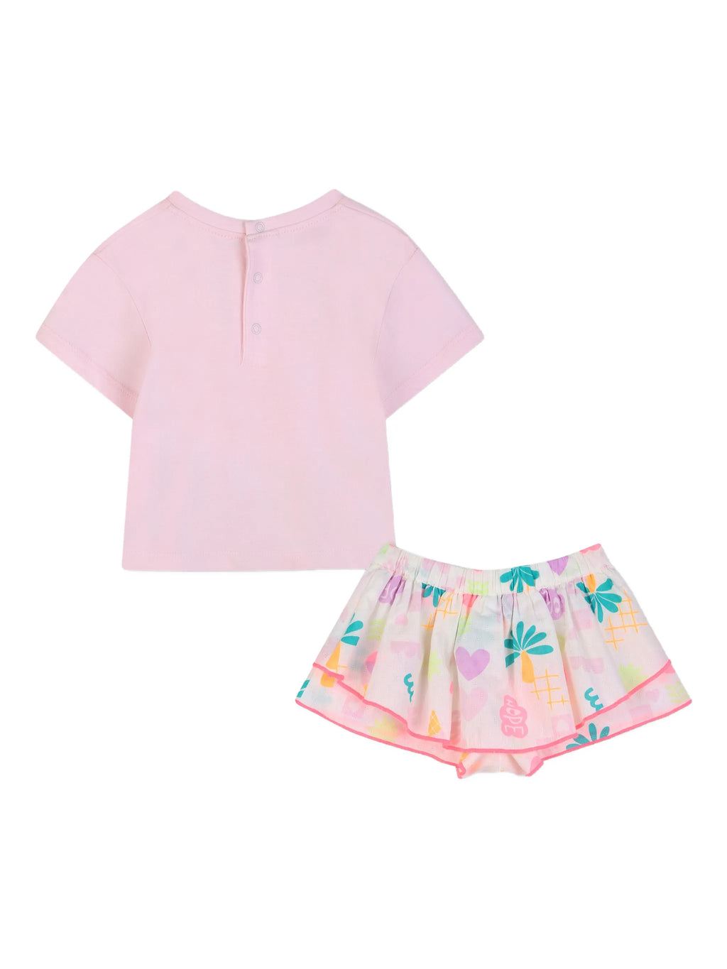 Graphic Print Shorts Set