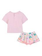 Graphic Print Shorts Set