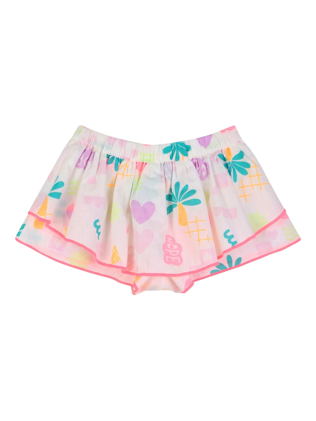 Graphic Print Shorts Set