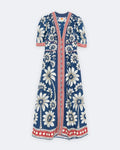 Floral Print V-Neck Maxi Dress