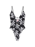 Black Palm Tree Swimsuit