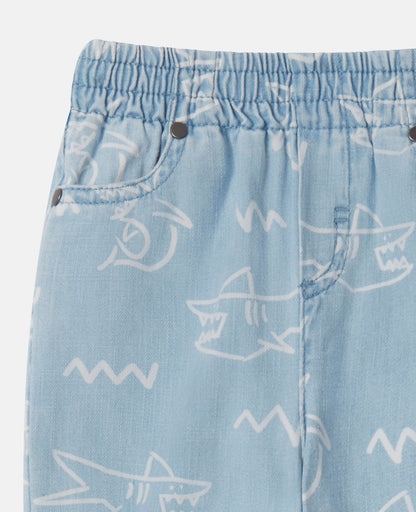 Shark Print Baby Jeans