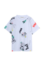 All-Over Graphic Print T-Shirt