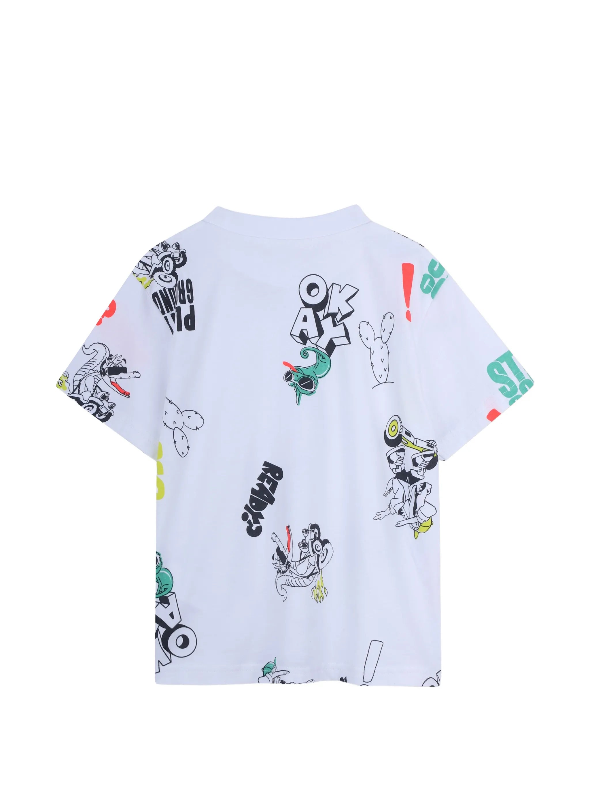 All-Over Graphic Print T-Shirt