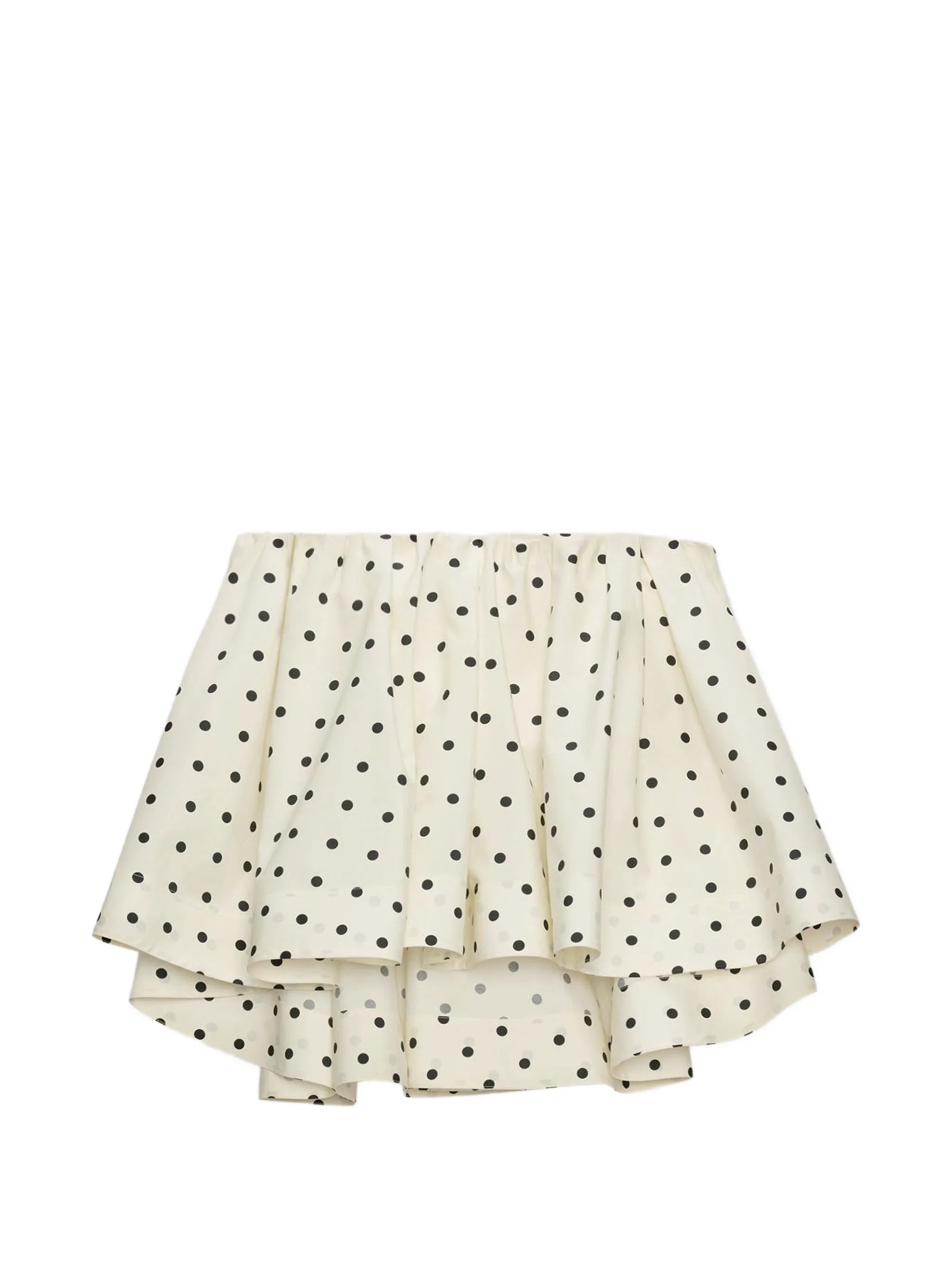 Polka Dot Poplin Bandeau Top