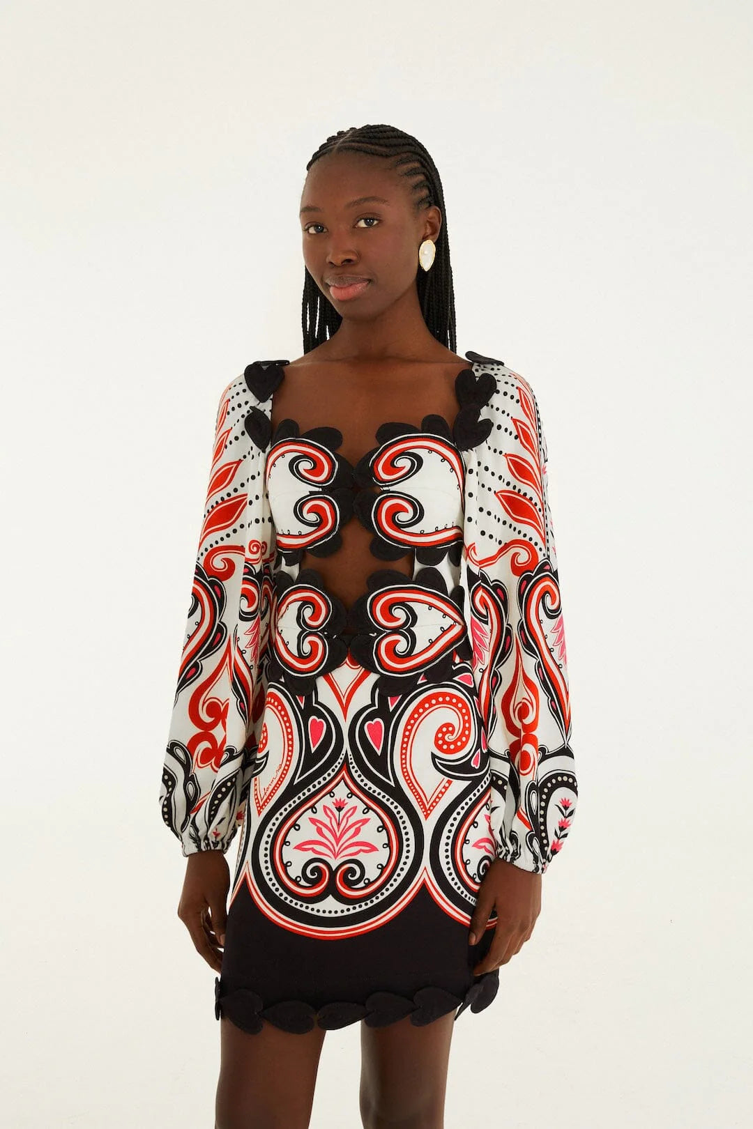 Cut-Out Hearts Mini Dress