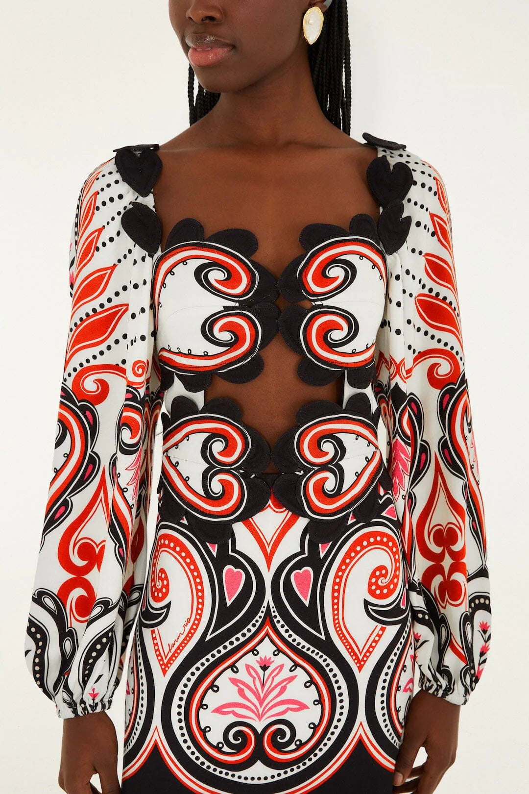 Cut-Out Hearts Mini Dress