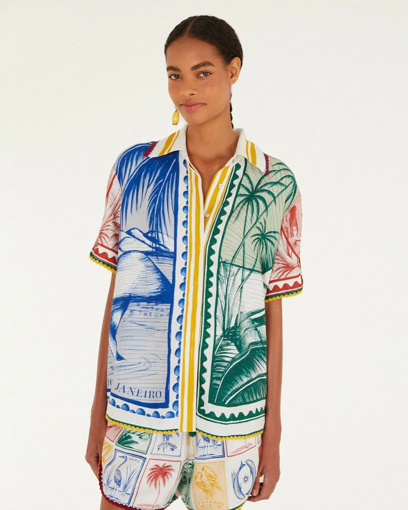 Multicolor Brasil Vintage Shirt