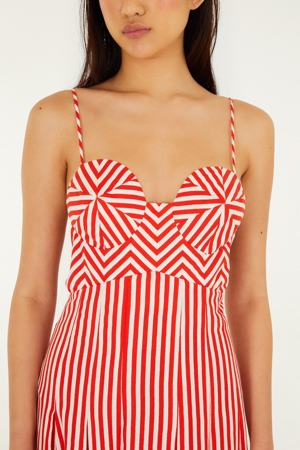 Red Striped Maxi Dress