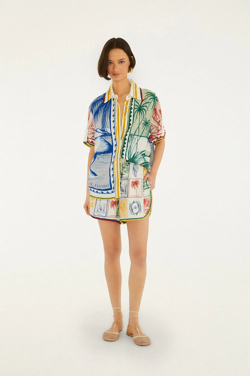 Off-White Brasil Vintage Crochet Shorts