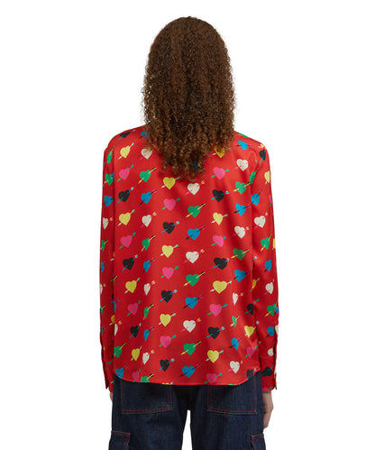 Heart-Print Shirt