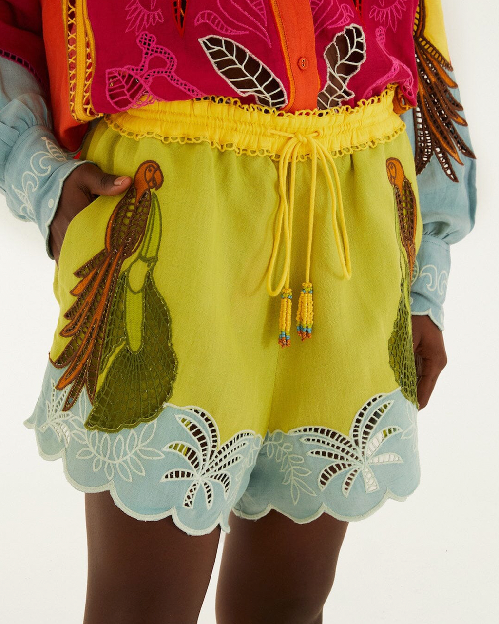 Multicolor Richelieu Shorts