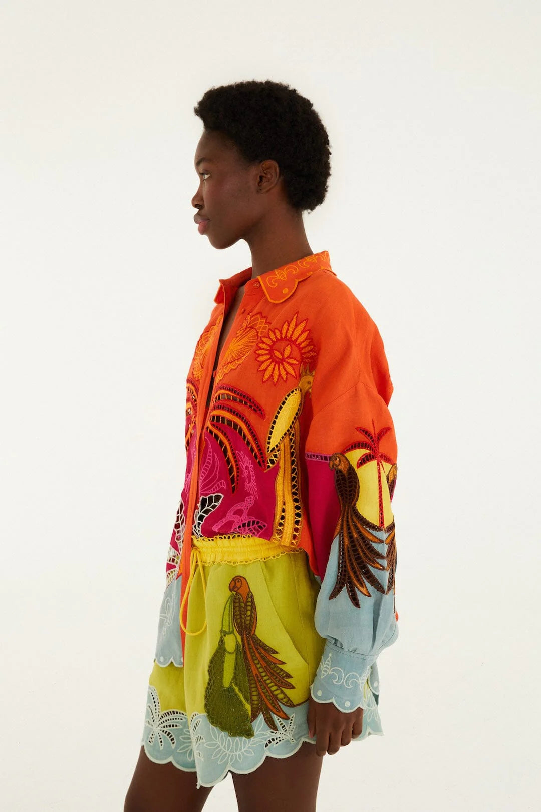 Multicolor Richelieu Shorts