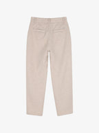 Felt-Effect Straight-Leg Trousers