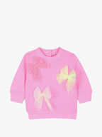 Tulle-Bow Sweatshirt And Leggings