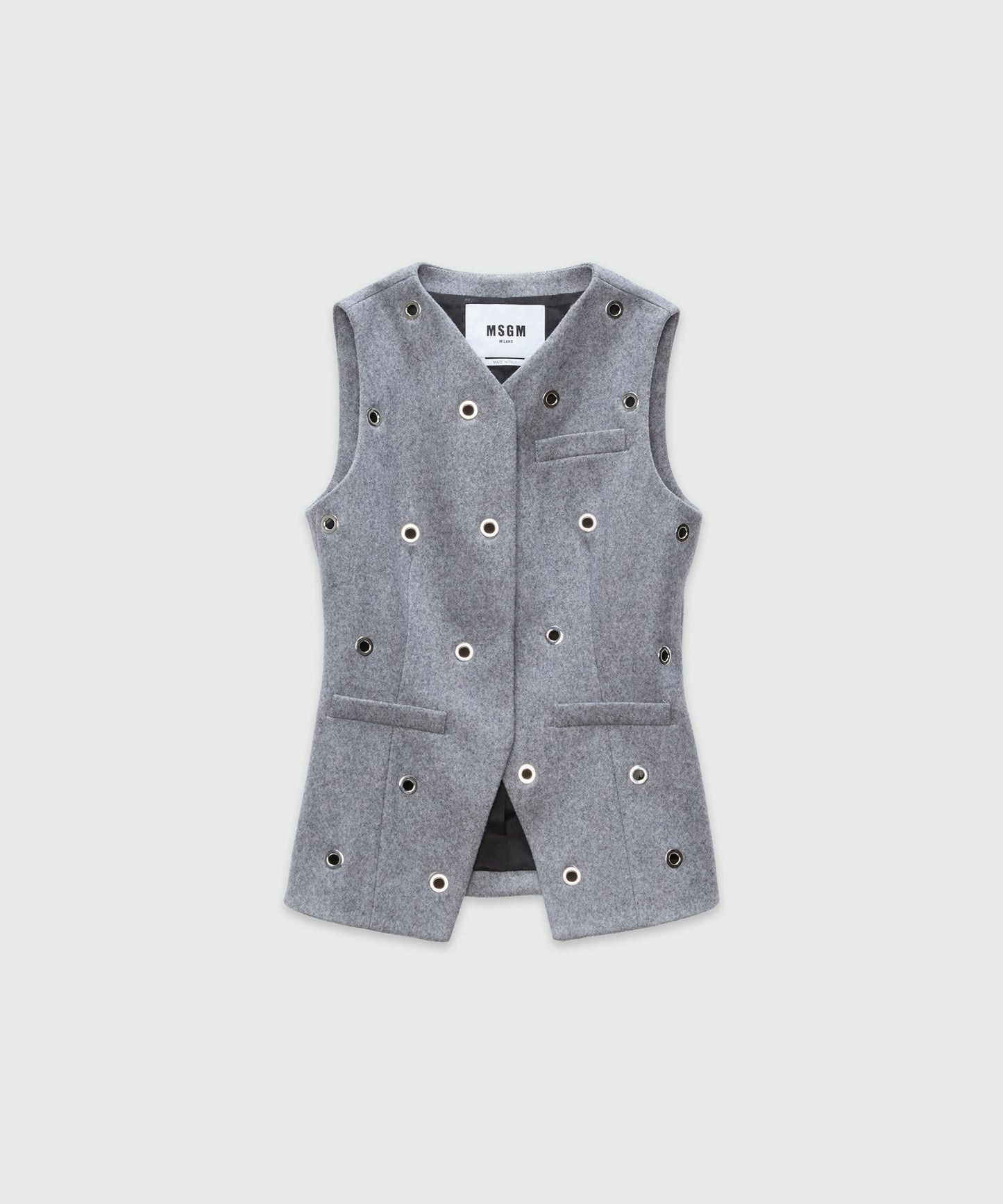 Grey Wool Vest