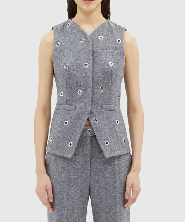 Grey Wool Vest