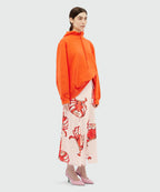 Fluid Midi Skirt With Print