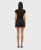 Cotton Black Shorts