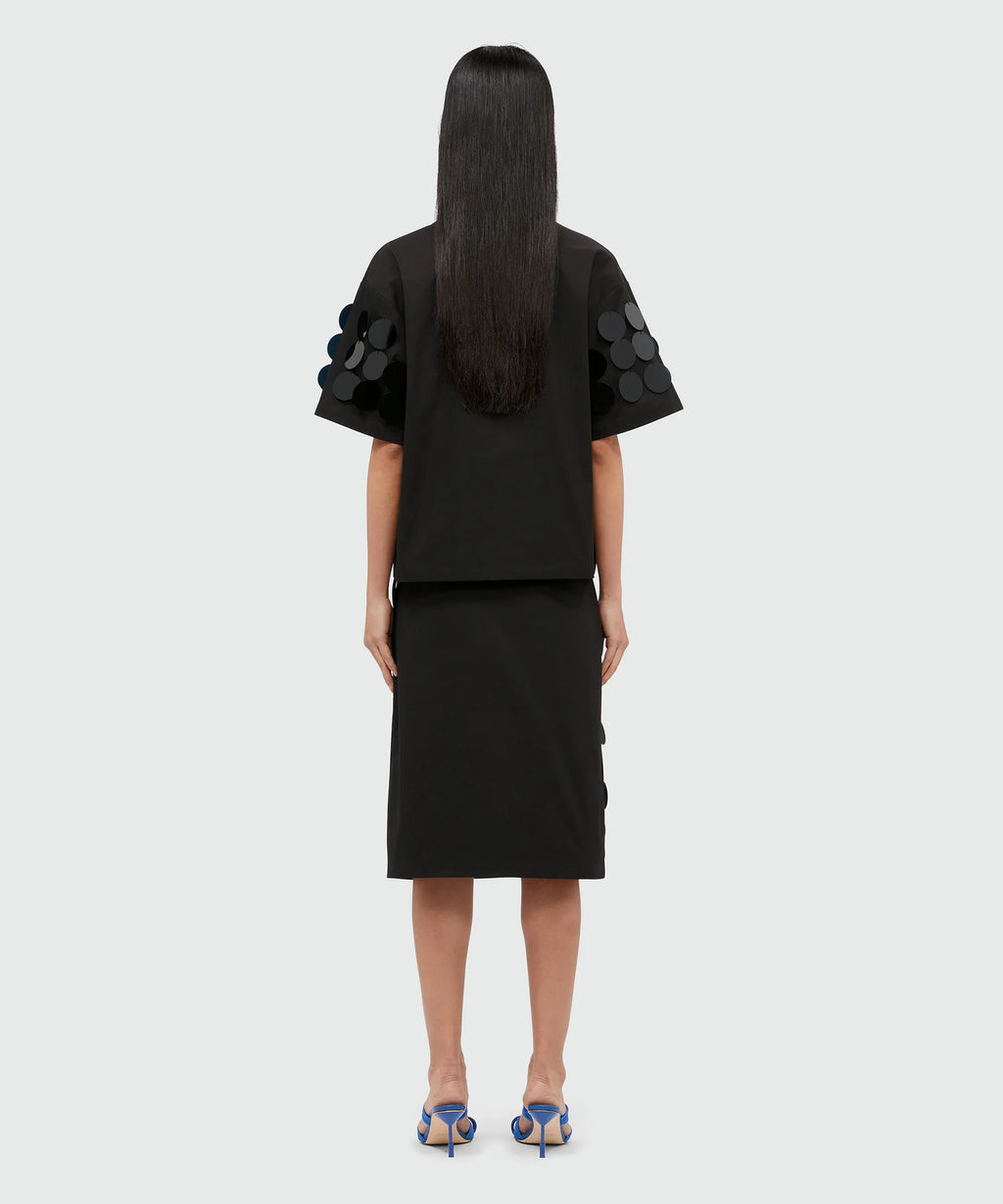 Black Sequins Skirt