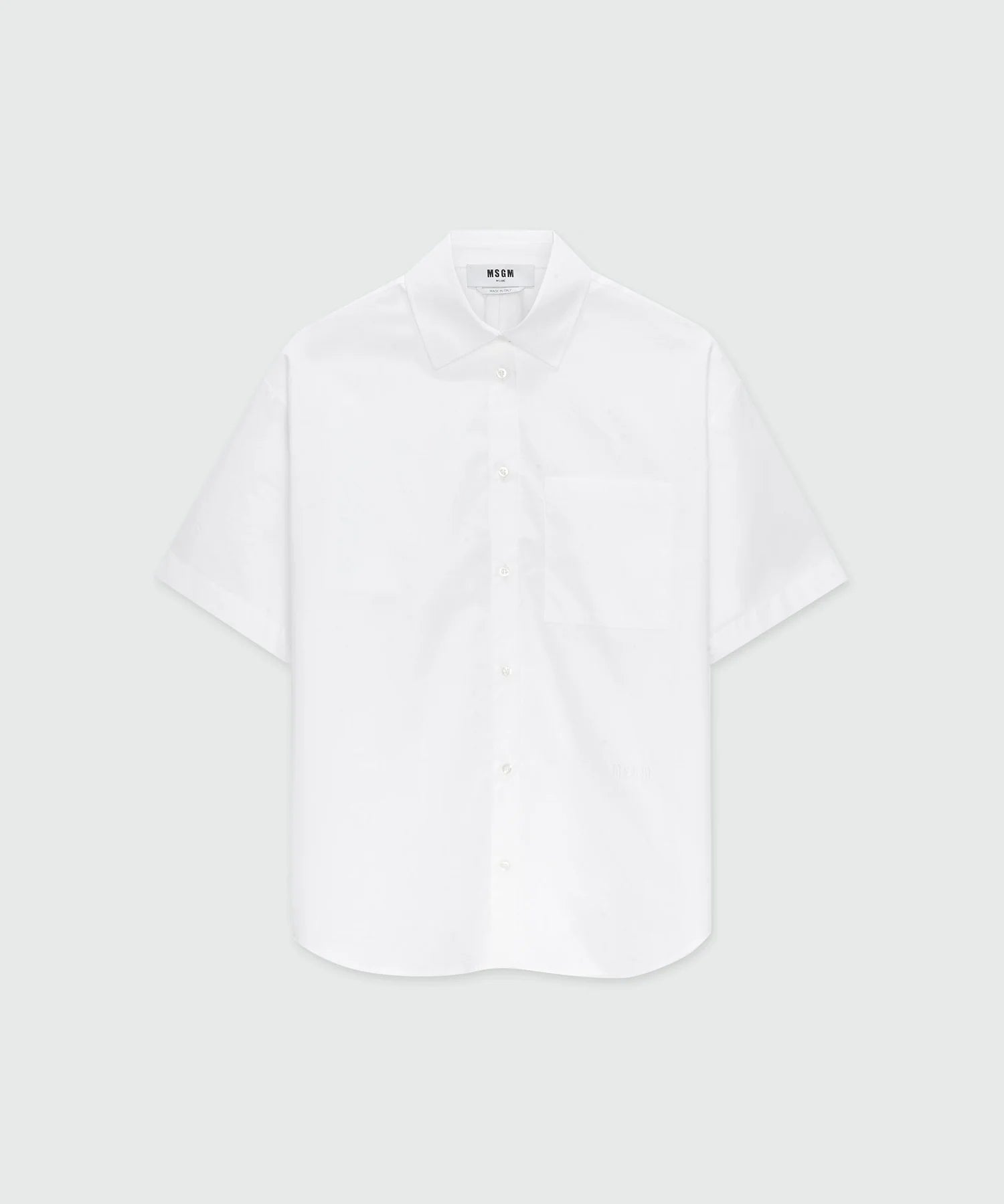 Cut-Out Back White Shirt