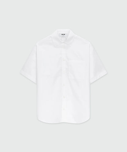 Cut-Out Back White Shirt
