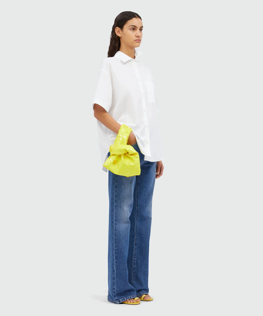 Cut-Out Back White Shirt