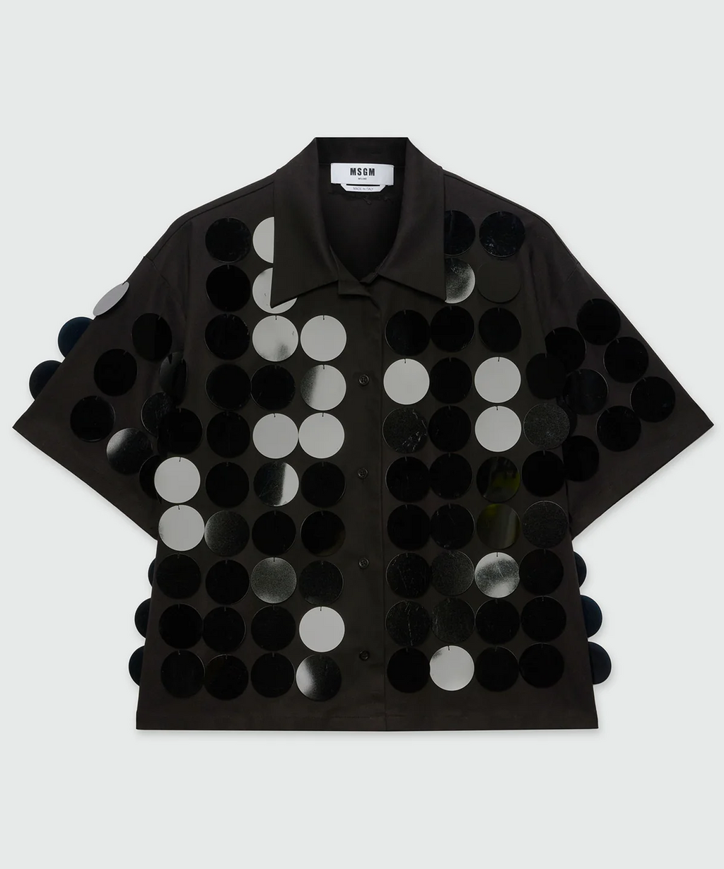 Black Sequins Shirt