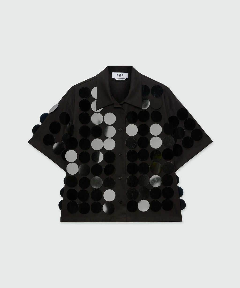 Black Sequins Shirt