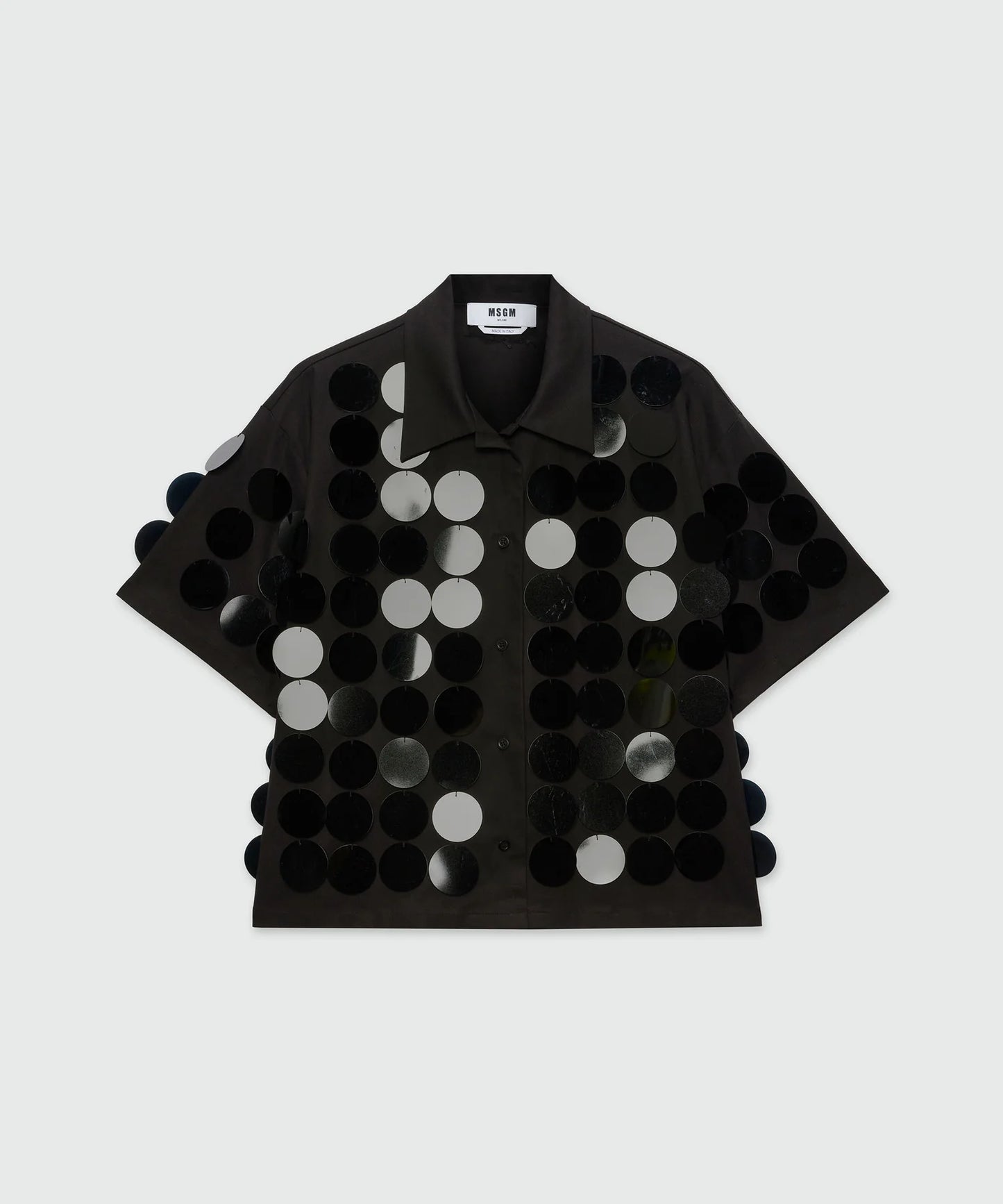 Black Sequins Shirt