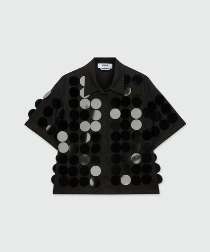 Black Sequins Shirt